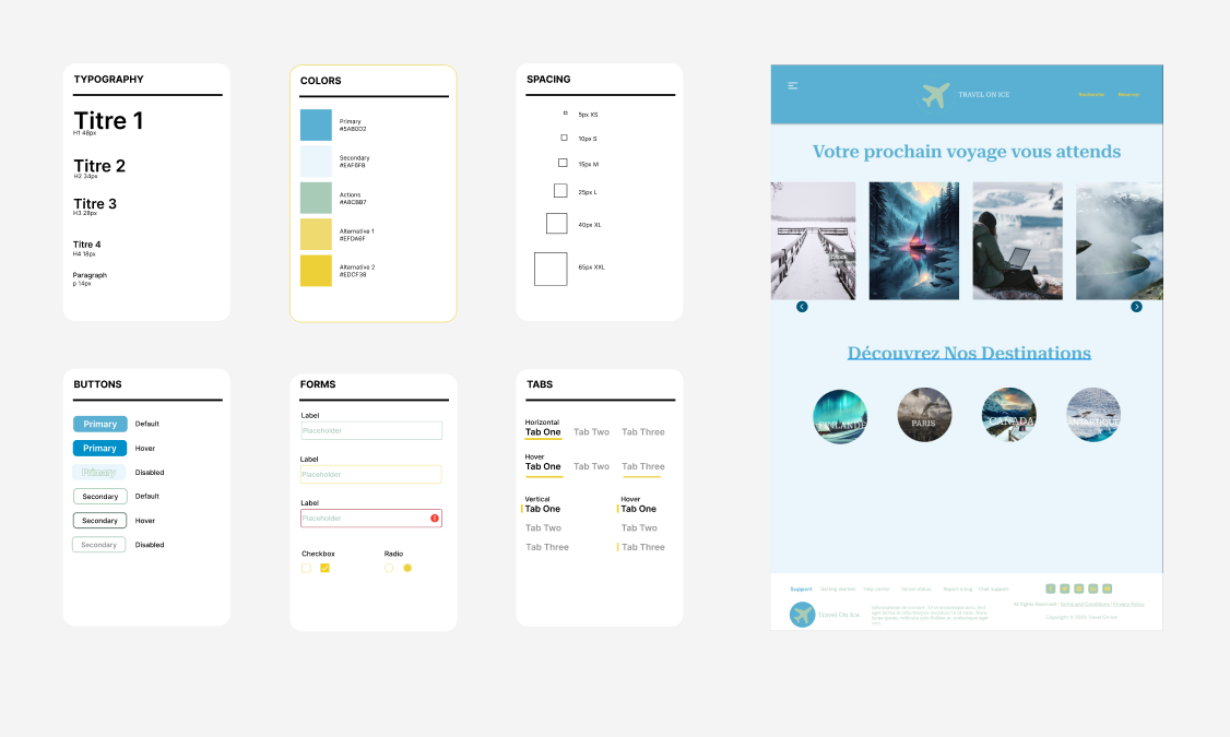 Design System Travel On Ice